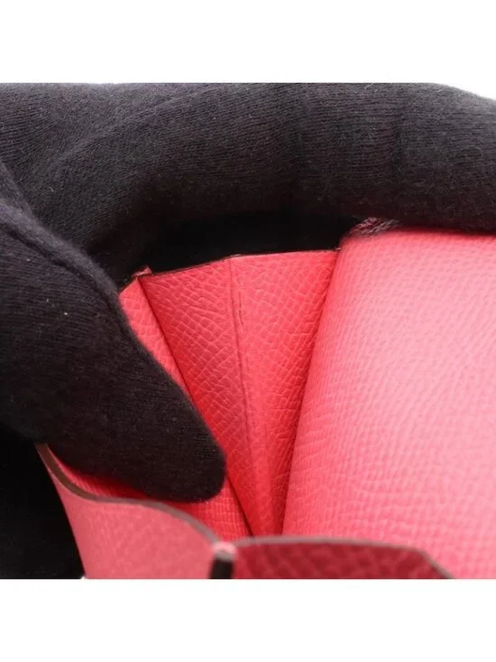 Hermes Card Case Bearn Mini Rose Azalea Leather Azale Pink - Picture 7 of 12